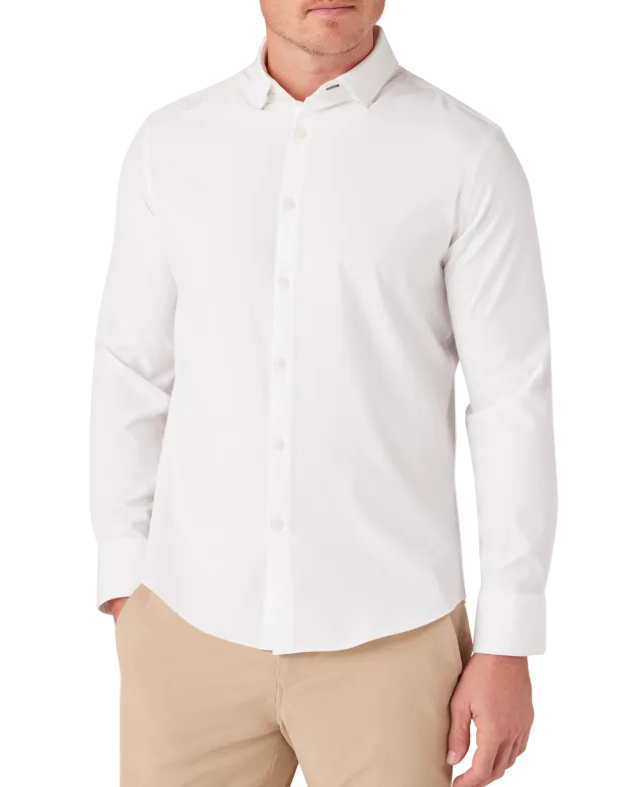Mizzen+Main Leeward No Tuck LS Dress Shirt - White - Gabrielle's Biloxi