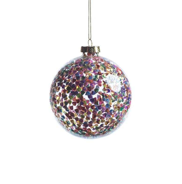Multicolor Sequin Ornament - Medium - Gabrielle's Biloxi