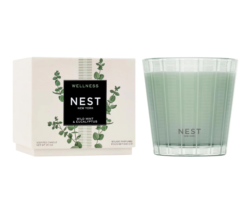 NEST 3-Wick Candle 21.1oz - Wild Mint & Eucalyptus - Gabrielle's Biloxi