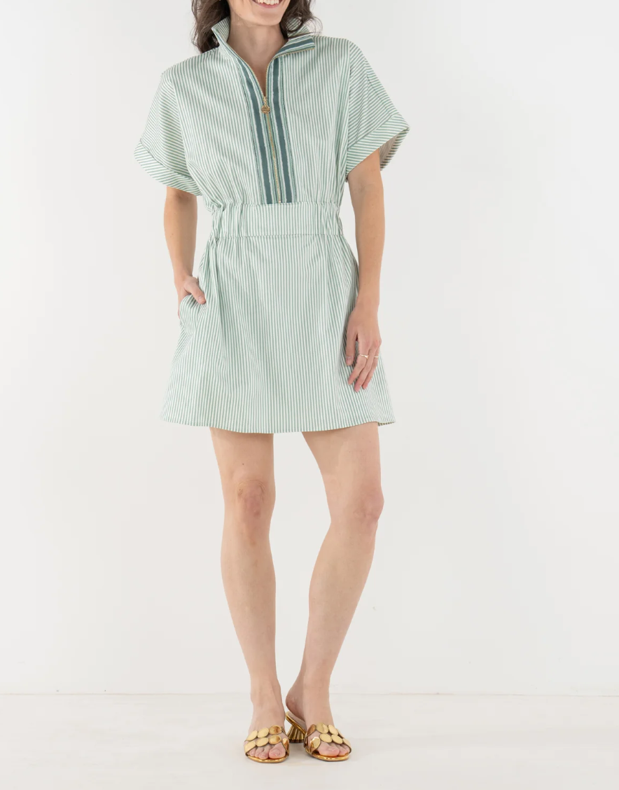 Emily McCarthy Pullover Dress - Feldspar Stripe - Gabrielle's Biloxi
