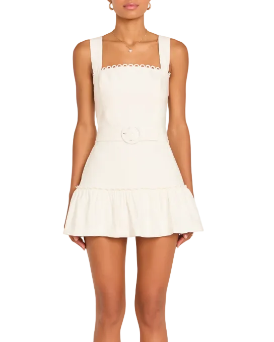 Amanda Uprichard Lena Romper - Ivory - Gabrielle's Biloxi