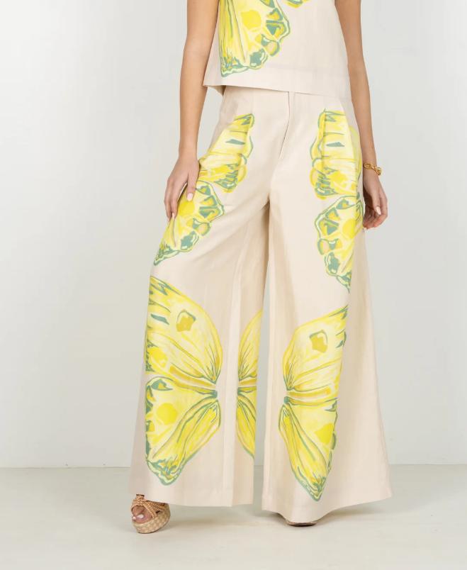 Emily McCarthy Paisley Pant - Clouded Yellow - Gabrielle's Biloxi
