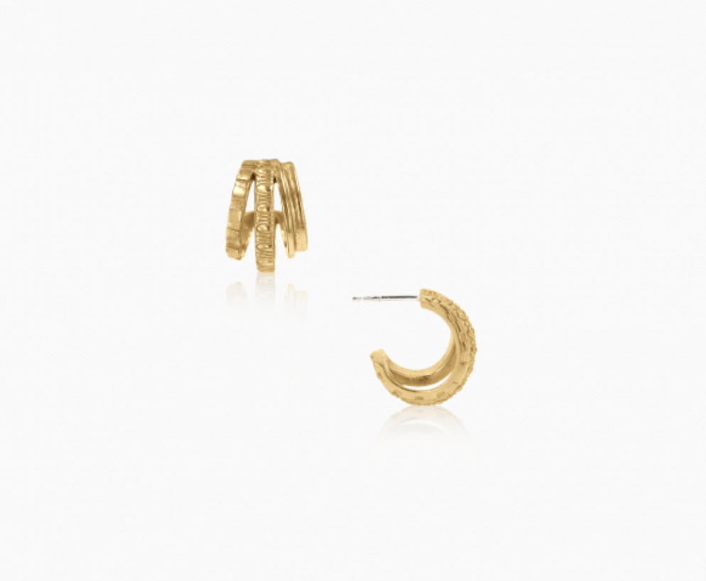 Mignon Faget Schema Triple Hoops - Bronze - Gabrielle's Biloxi