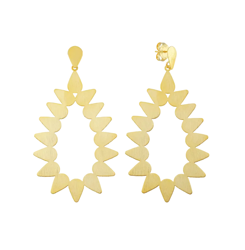 Sheila Fajl Livia Earrings - Brushed Gold - Gabrielle's Biloxi