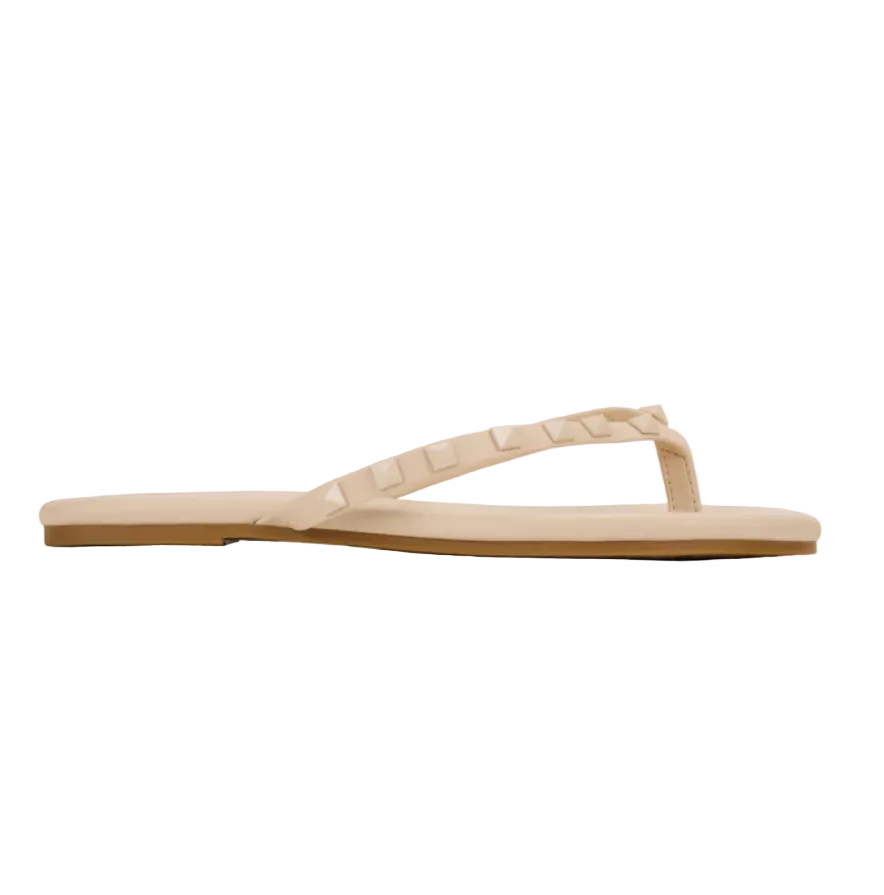 Yosi Samra Rivington Stud Flip Flop - Nude - Gabrielle's Biloxi