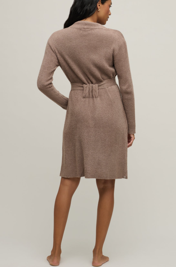 Barefoot Dreams CozyChic Lite Ribbed Robe - Sable - Gabrielle's Biloxi