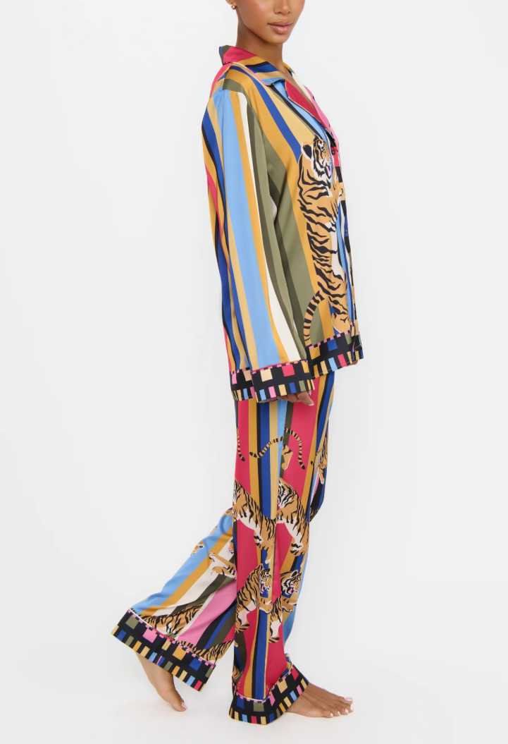 Show Me Your Mumu Classic PJ Set - Tiger Dreams Silky
