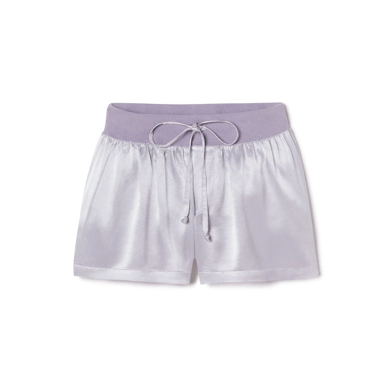 PJ Harlow Mikel Satin Short in Lavender