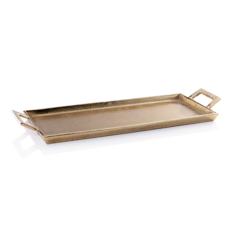 La Réserve Aluminum Tray, Dark Gold Large - 22" x 8"