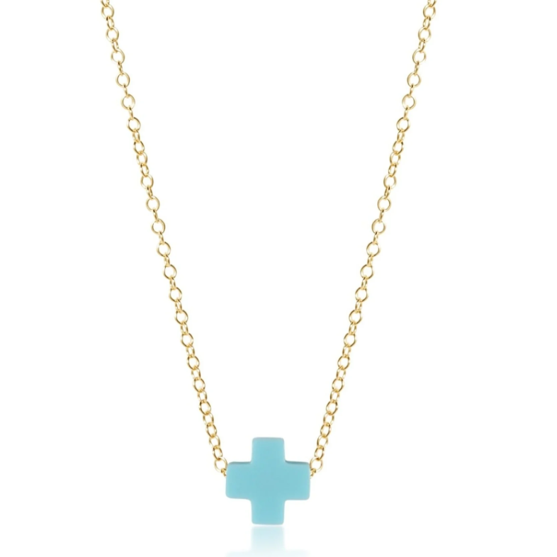 Enewton 16" Necklace Gold - Signature Cross Mint