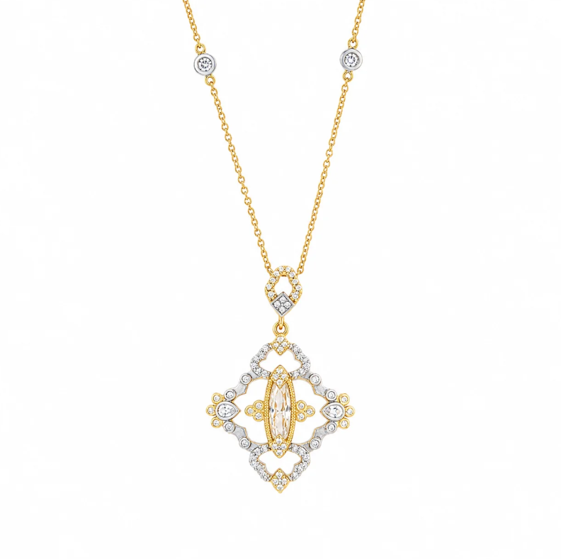 Freida Rothman Legacy Marquise Pendant Necklace - Gabrielle's Biloxi