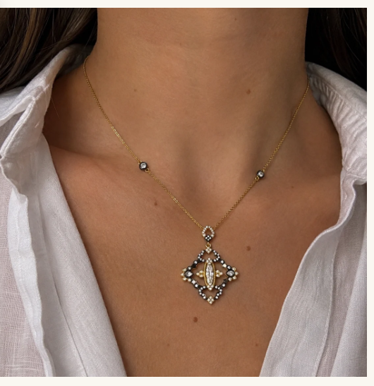 Freida Rothman Legacy Marquise Pendant Necklace - Gabrielle's Biloxi