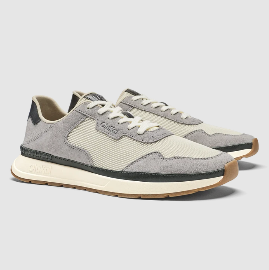 Olukai Men's Koke - White Sand/Grey Fog