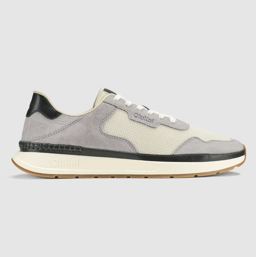 Olukai Men's Koke - White Sand/Grey Fog