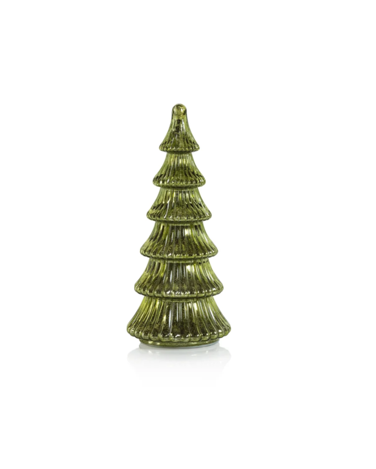 Davos LED Antique Tree Green, 9.75"