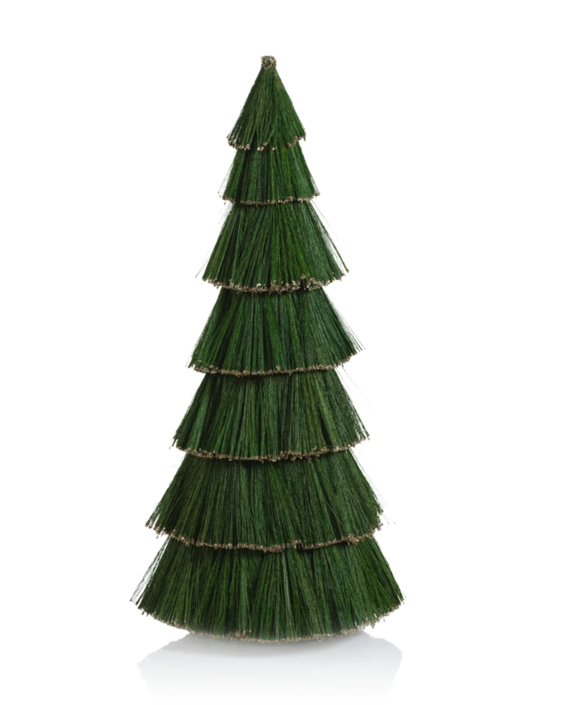 Tiger Grass Green Tree w/ Gold Glitter Trim 22.00" - Gabrielle's Biloxi