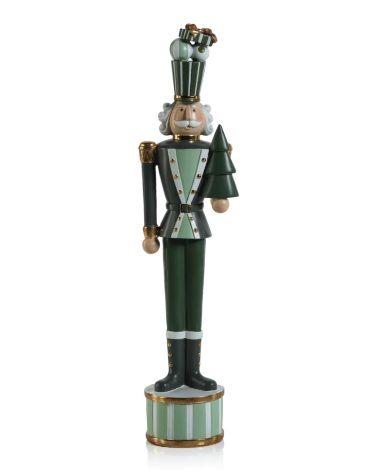 Nutcracker Soldier w/ Tree, 17.5"