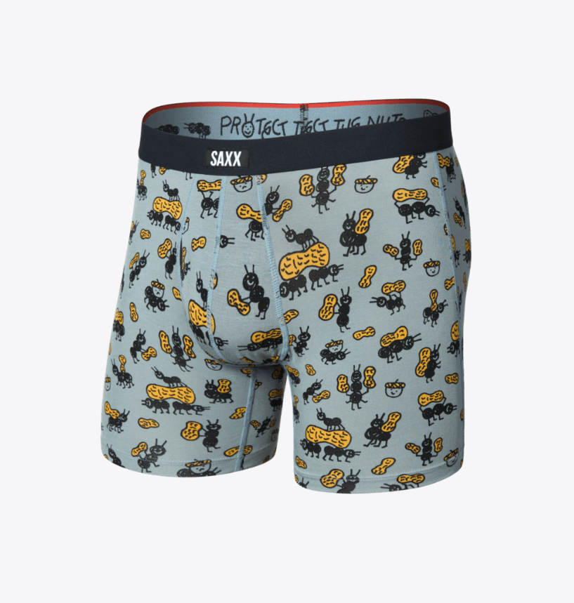 Saxx Vibe Xtra Soft Comfort Boxer Brief Fly - Ants in Your Pants - Silver Pine - Gabrielle's Biloxi