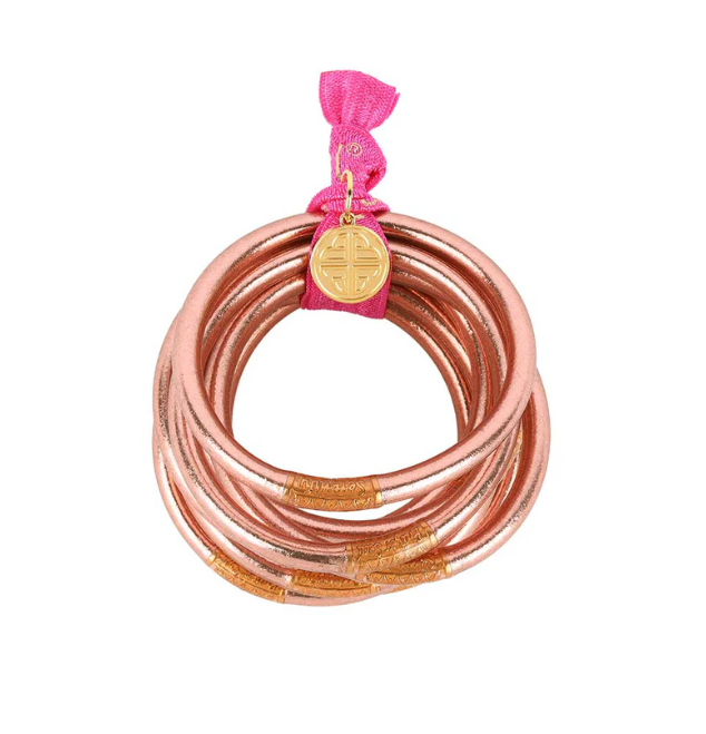 BuDhaGirl All Weather Bangles - Rose Gold - Gabrielle's Biloxi