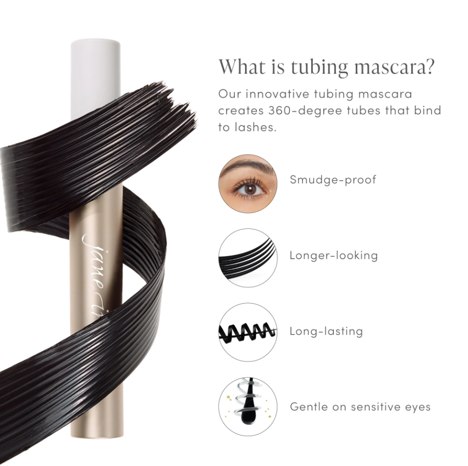 Jane Iredale Lash Fixation Tubing Mascara - Black - Gabrielle's Biloxi