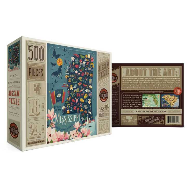 State of Mississippi Puzzle - Gabrielle's Biloxi