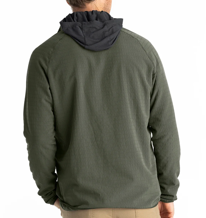 Free Fly Gridback Fleece Jacket - Dark Olive - Gabrielle's Biloxi