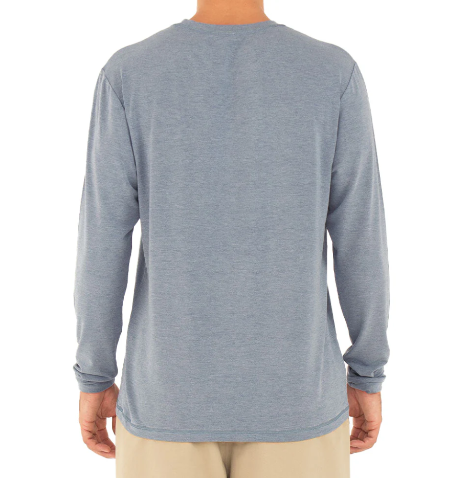 Free Fly Bamboo Flex Long Sleeve - Heather Blue Dusk - Gabrielle's Biloxi