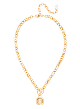 Sorrelli Autumn Pendant Necklace - Bright Gold Crystal - Gabrielle's Biloxi