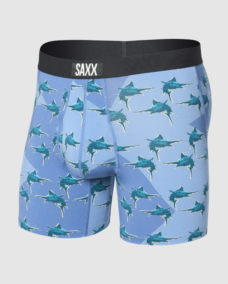 Saxx Ultra Super Soft Boxer Brief Fly - Man in Blue Suit - Gabrielle's Biloxi