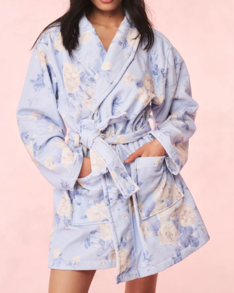 Love Shack Fancy Indie Robe - Whisper Blue - Gabrielle's Biloxi