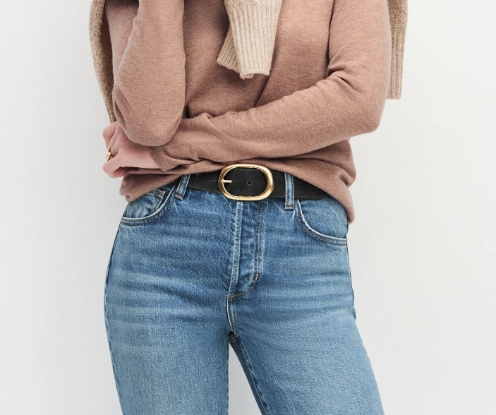 Favorite Daughter The Suede Jean Belt - Black/Antique brass - Gabrielle's Biloxi