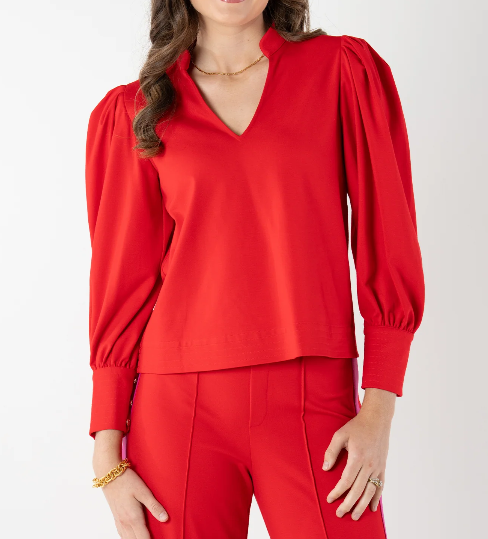 Emily McCarthy Hampton Top - High Risk Red - Gabrielle's Biloxi