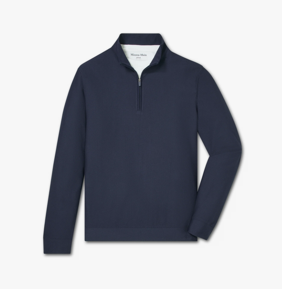 Mizzen+Main Easton Quarter Zip - Navy