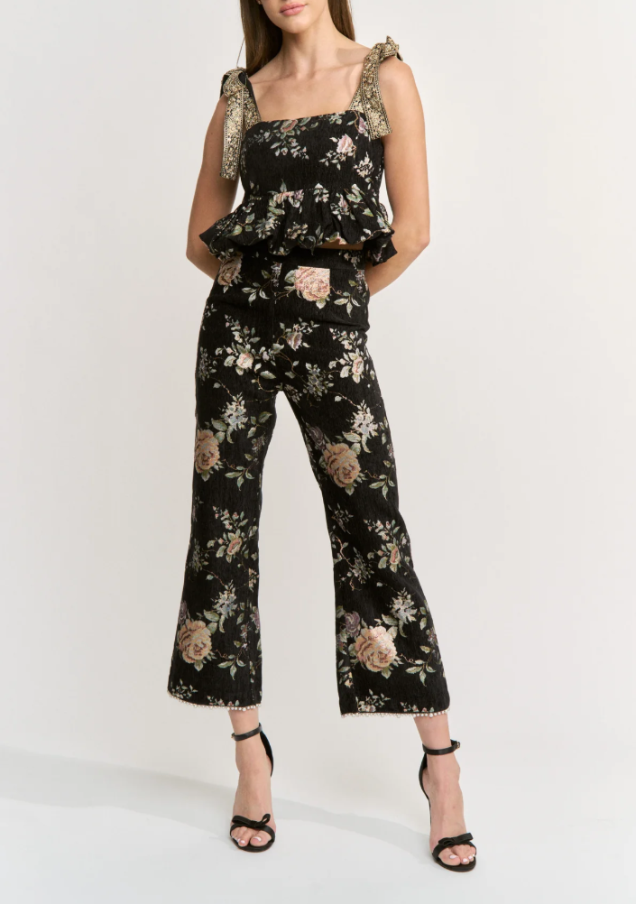 En Saison Jasmine Pant - Black Multi