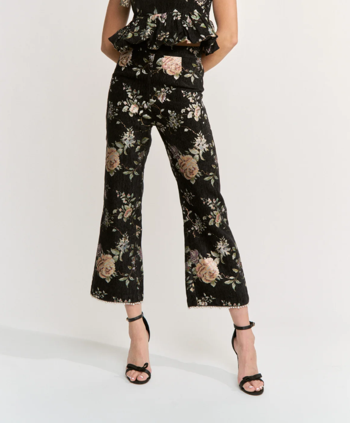 En Saison Jasmine Pant - Black Multi