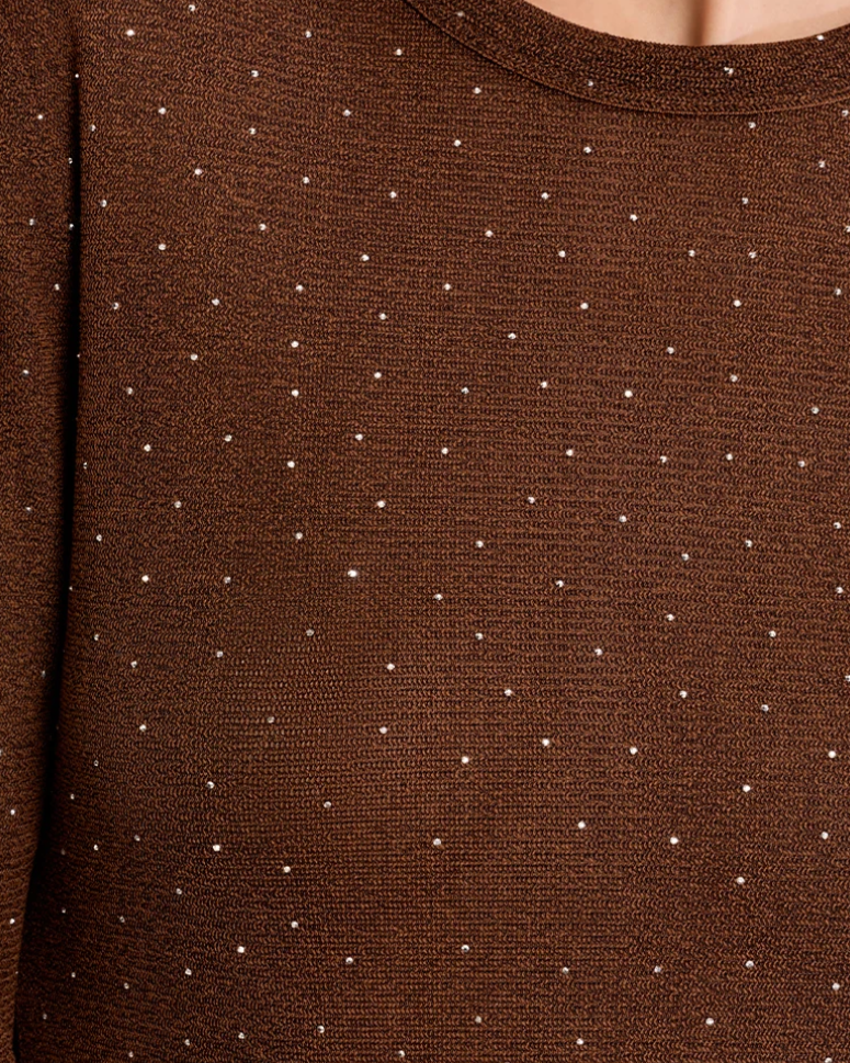 Long Sleeve Layering Top - Chocolate