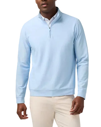 Mizzen+Main Easton Quarter Zip - Cloud Blue - Gabrielle's Biloxi