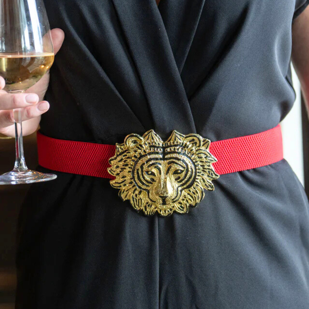 Interchangeable Stretch Belt Band – Red - Gabrielle's Biloxi