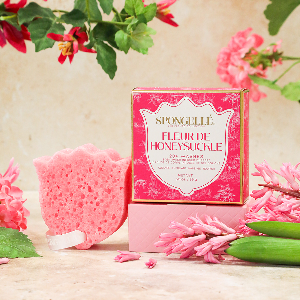 Spongellé Fleur de Honeysuckle Les Fleurs Body Buffer - Gabrielle's Biloxi