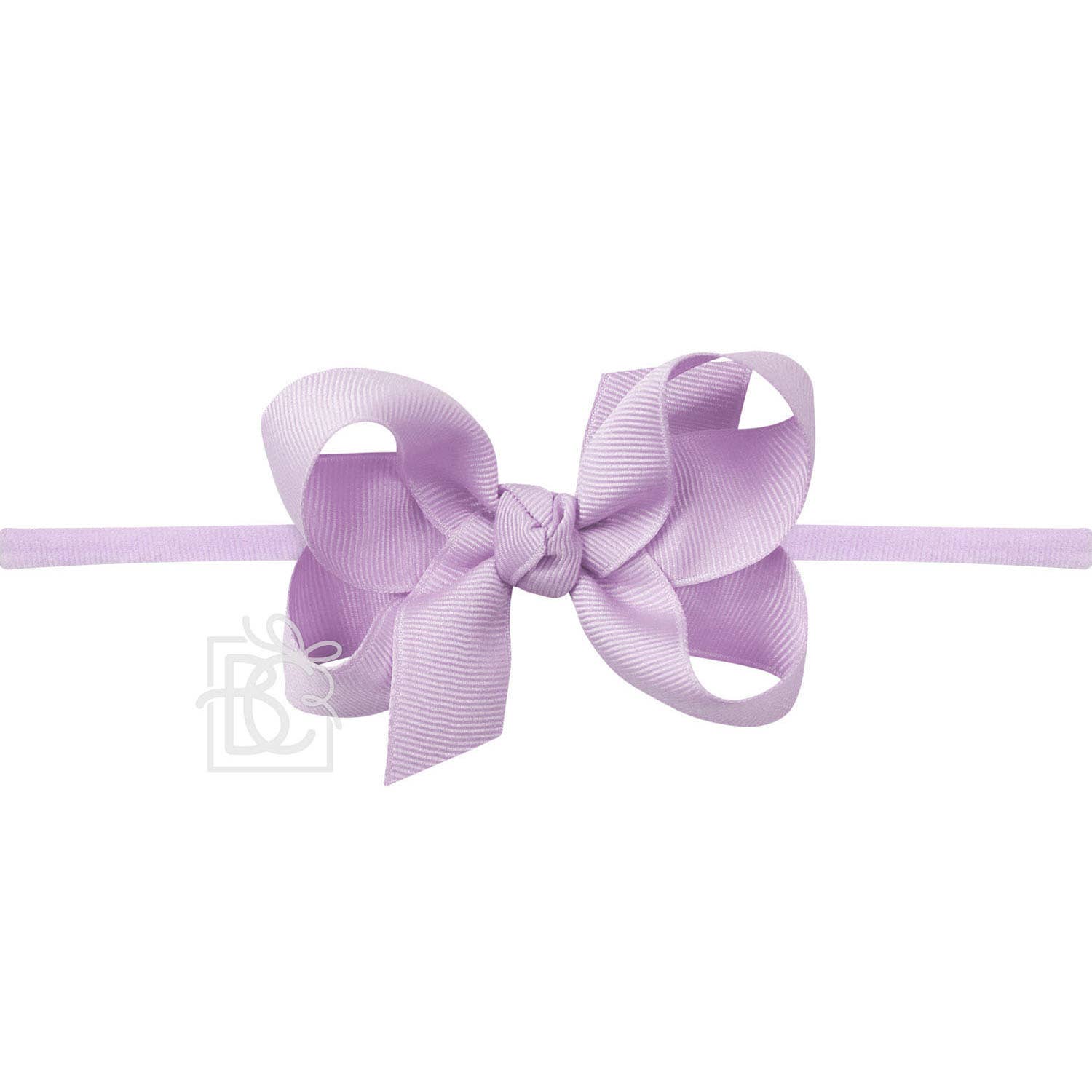 Pantyhose Headband with Signature Grosgrain Bow - Light Orchid - Gabrielle's Biloxi