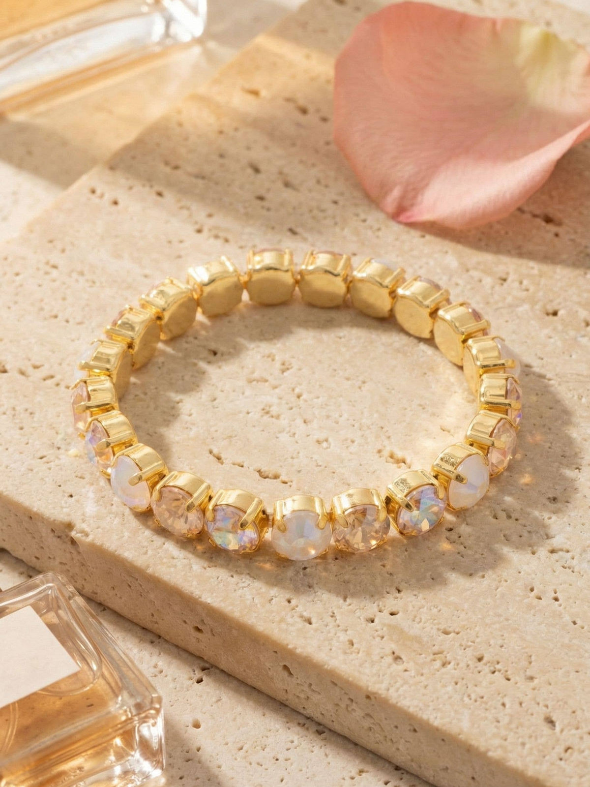 7 inch Sienna Stretch Bracelet - Golden Goddess