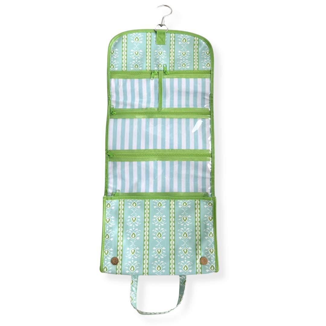 Laura Park Hanging Travel Case - Rosemary Stripe Blue