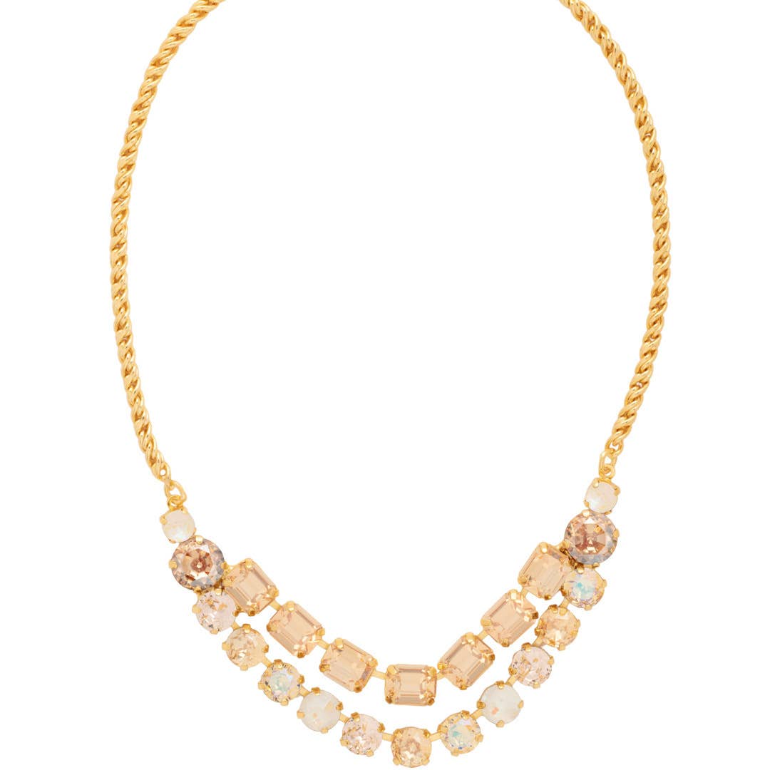 Zelie Tennis Necklace - Golden Goddess