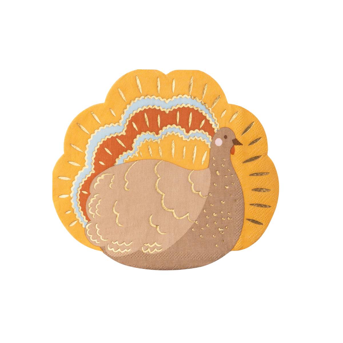 Turkey Thanksgiving Lunch Napkins (Set of 20) - Gabrielle's Biloxi