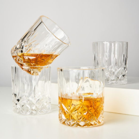 Admiral™ Vintage-Style Crystal Tumblers - Set of 4 - Gabrielle's Biloxi