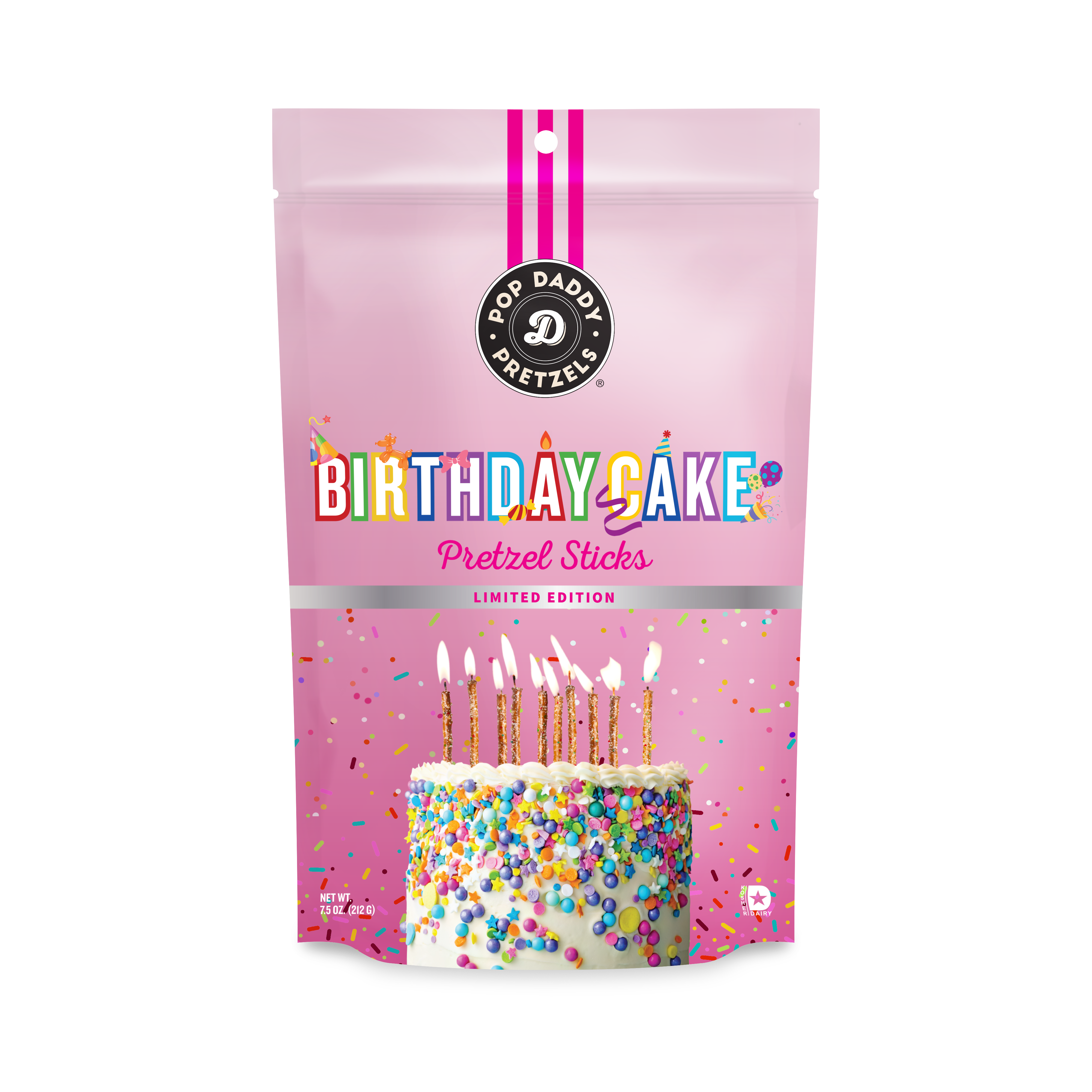 Birthday Cake Seasoned Pretzels - 7.5oz - Gabrielle's Biloxi
