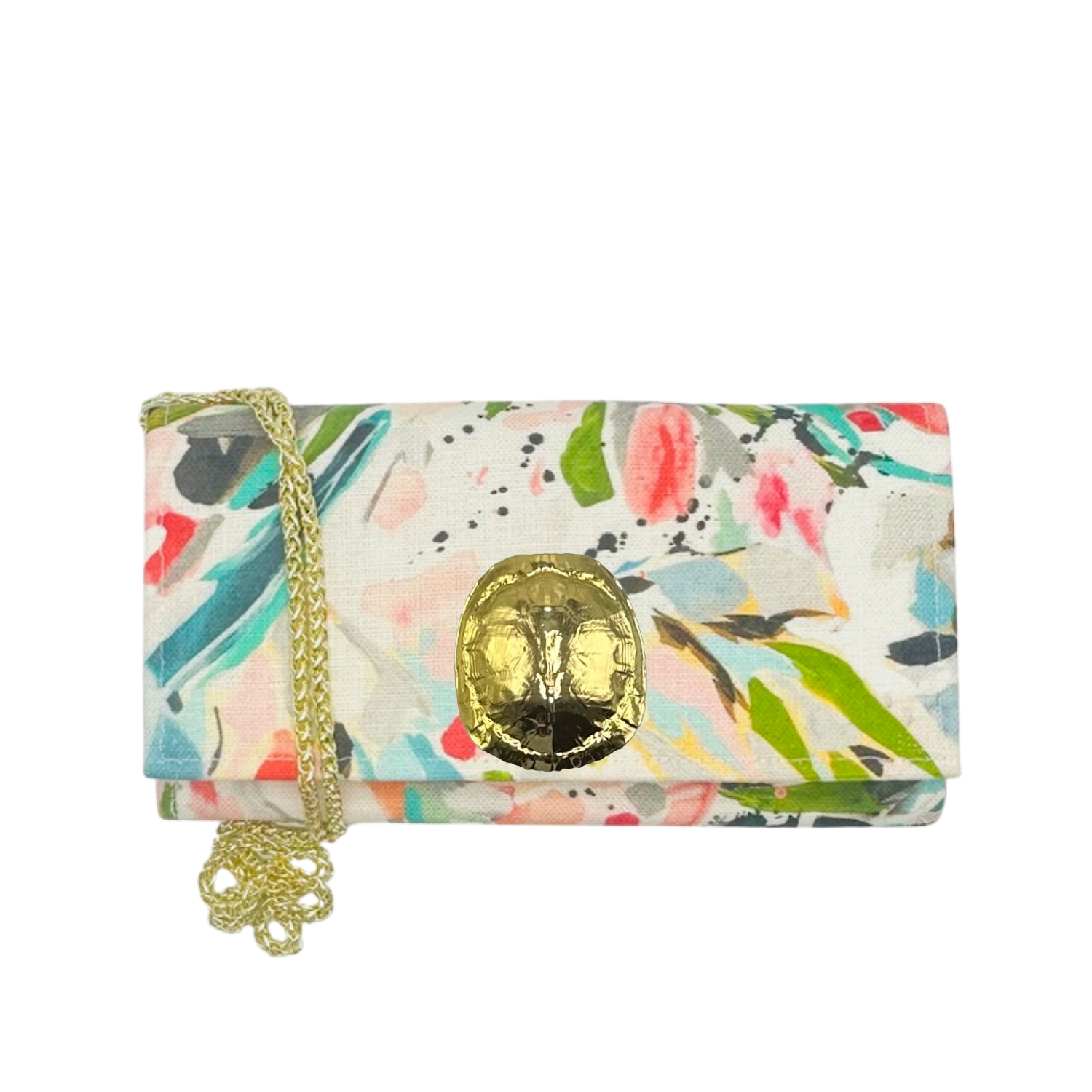 Painterly Linen Paulette Crossbody - Turtle Shell - Gabrielle's Biloxi