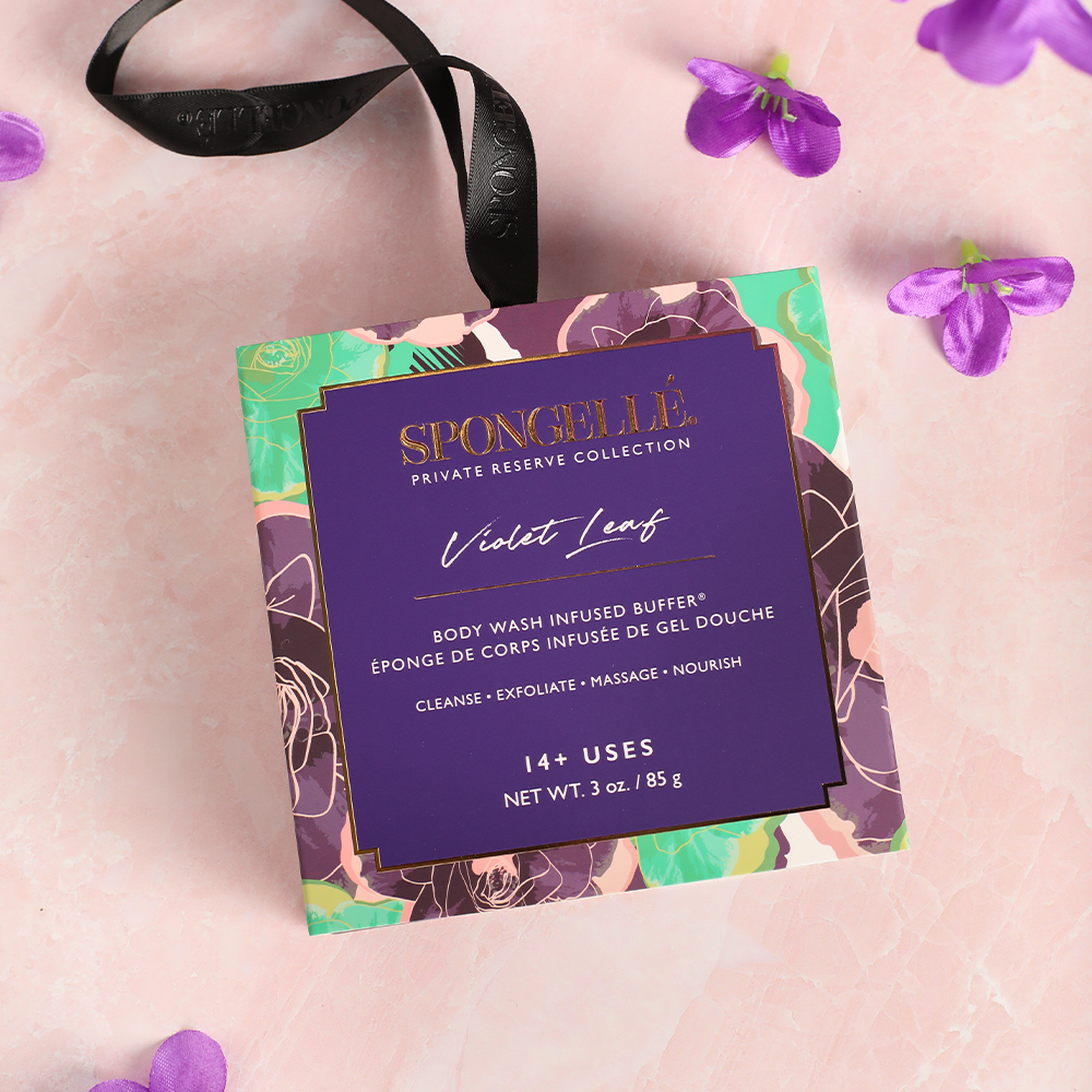 Spongelle Boxed Flower - Violet Leaf - Gabrielle's Biloxi