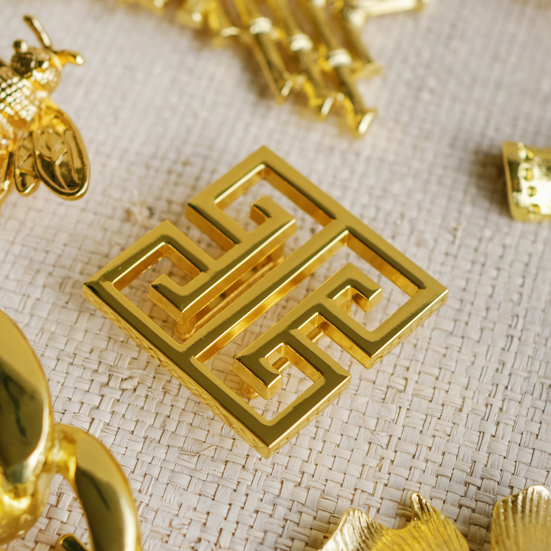 Garland Bags Belt Buckle - Square Greek Key - Gabrielle's Biloxi