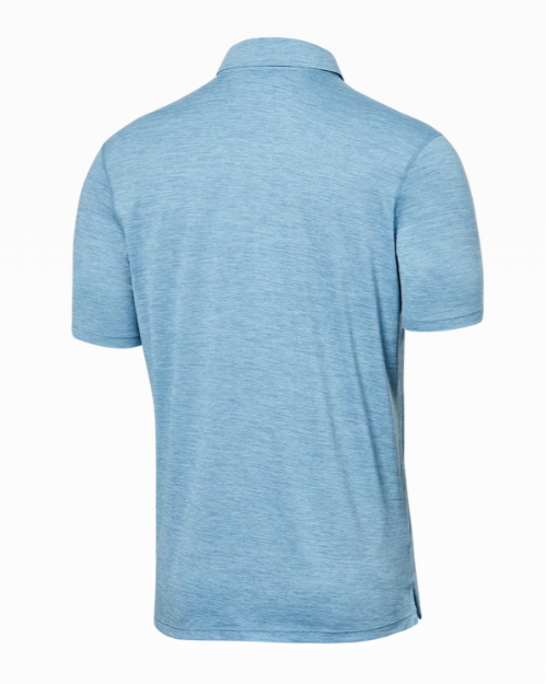 SAXX Droptemp All Day Cooling Polo - Washed Blue Heather - Gabrielle's Biloxi